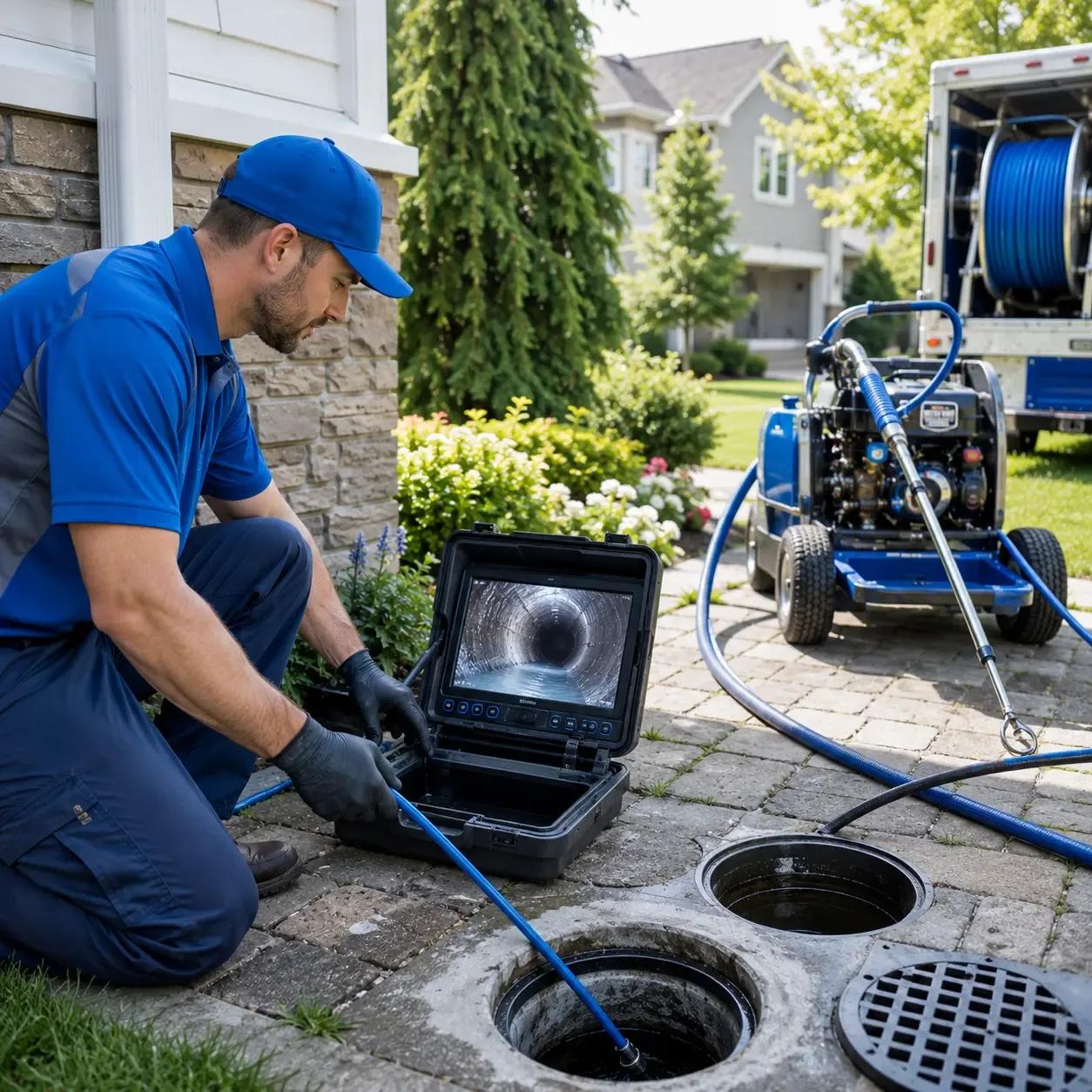 Outdoor drain cleaning professionals serving Carle Place, NY